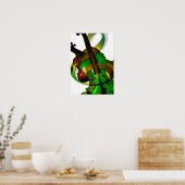 Groovy, grüne Violine Poster (Küche)