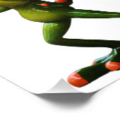 Groovy Grüner Frosch Fotodruck (Ecke)