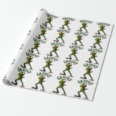 Groovy Grüner Frosch Geschenkpapier (Ungerollt)