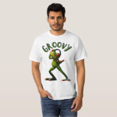 Groovy Grüner Frosch T-Shirt (Vorne ganz)