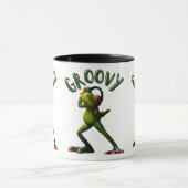 Groovy Grüner Frosch Tasse (Zentrum)
