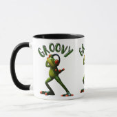 Groovy Grüner Frosch Tasse (Links)