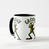 Groovy Grüner Frosch Tasse (Vorderseite Links)