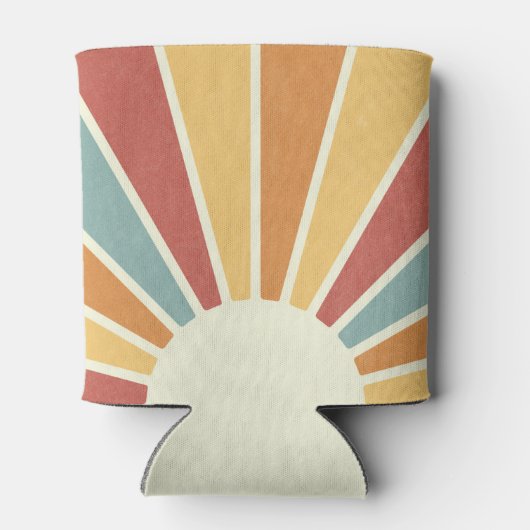 Groovy Grunge Retro-Design Dosenkühler (Rückseite)