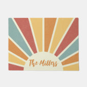 Groovy Grunge Retro-Design Fußmatte (Vorderseite)