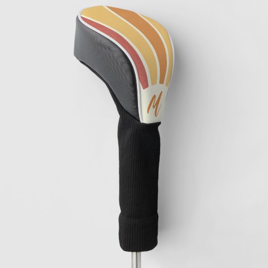 Groovy Grunge Retro-Design Golf Headcover (angewinkelt)