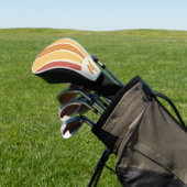 Groovy Grunge Retro-Design Golf Headcover (In SItu)