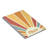 Groovy Grunge Retro-Design Notizblock (Rechte Seite)