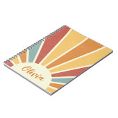 Groovy Grunge Retro-Design Notizblock (Linke Seite)