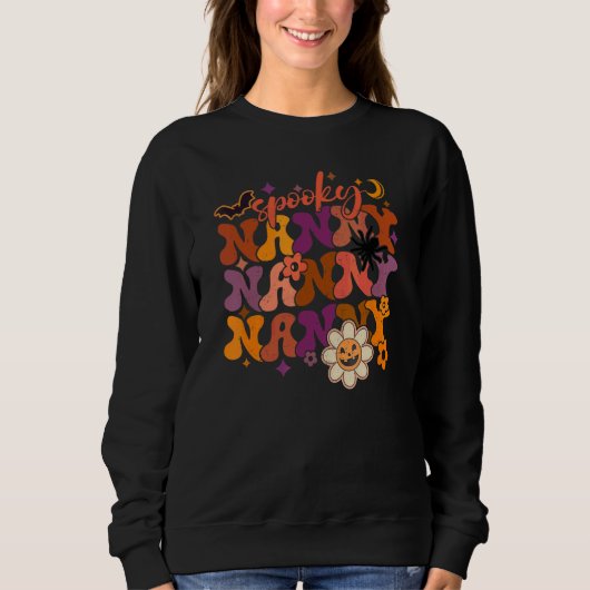 Groovy Gruselige Nanny Sweatshirt (Vorderseite)