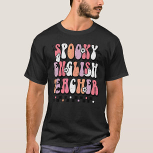 Groovy Gruseliger Englischlehrer Floral Geist Hall T-Shirt