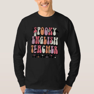 Groovy Gruseliger Englischlehrer Floral Geist Hall T-Shirt