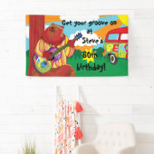 Groovy Guitar Bear Personalize Banner (Insitu)