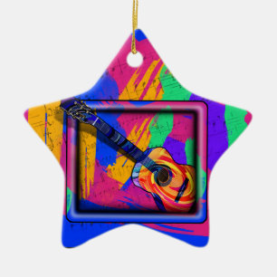 GROOVY GUITAR KERAMIK ORNAMENT