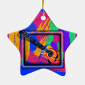 GROOVY GUITAR KERAMIK ORNAMENT (Hinten)
