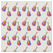 Groovy Guitar Pattern Stoff (Nahaufnahme)