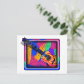 GROOVY GUITAR POSTKARTE (Stehend Vorderseite)