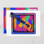 GROOVY GUITAR POSTKARTE (Vorne/Hinten)