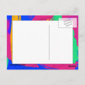 GROOVY GUITAR POSTKARTE (Rückseite)