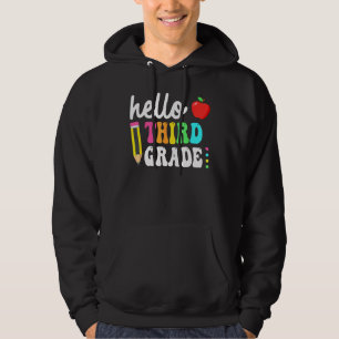 Groovy Hallo Dritte 3. Klasse Zurück zur Schule Le Hoodie