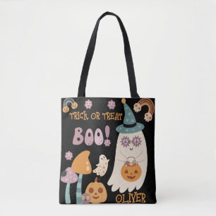 Groovy Halloween Boo Niedlich Trick oder Treat Cus Tasche