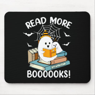 Groovy Halloween Ghost Mehr Bücher Libraria Mousepad