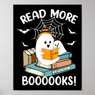 Groovy Halloween Ghost Mehr Bücher Libraria Poster