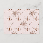 Groovy Halloween Little Boo Baby Raffle Diapper Begleitkarte (Rückseite)