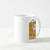 Groovy Halloween Mama Geist Blume lustige hallowee Kaffeetasse (VorderseiteRechts)