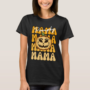 Groovy Halloween Mama niedlicher Kürbis lustiges H T-Shirt