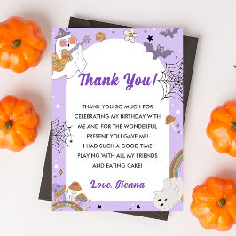 Groovy Halloween Niedlich Ghost Dankeskarte