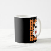 Groovy Halloween Nurse Ghost Funny Nursing Kostüm Kaffeetasse (VorderseiteRechts)