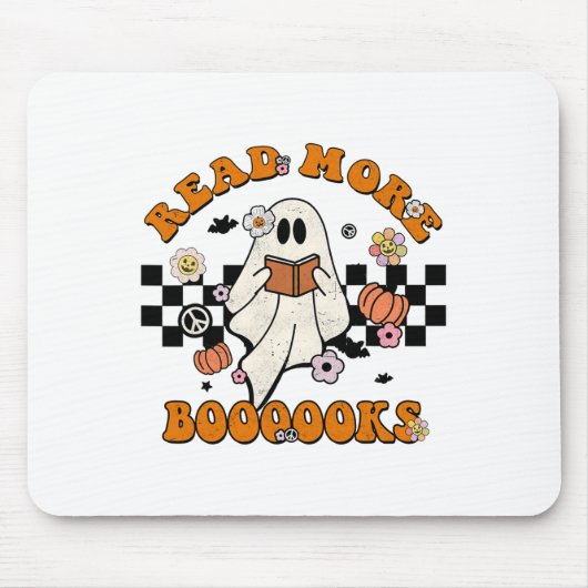 Groovy Halloween Read more Books Niedlich Boo Read Mousepad (Vorne)