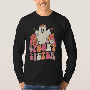 Groovy Halloween Regenbogen Süßer Geist Grusel Sch T-Shirt