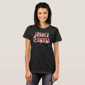 Groovy Halloween Spooky Teacher Trick oder Teach T T-Shirt (Vorne ganz)