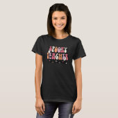 Groovy Halloween Spooky Teacher Trick oder Teach T T-Shirt (Vorne ganz)