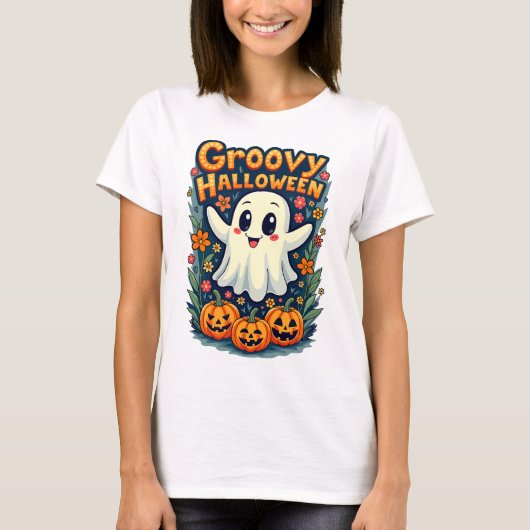 Groovy Halloween T-Shirt (Vorderseite)