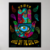 Groovy Hamsa Poster (Vorne)
