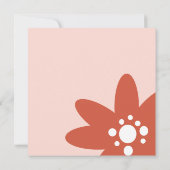 Groovy Hand Drawn Letters Save the Date Karte (Rückseite)