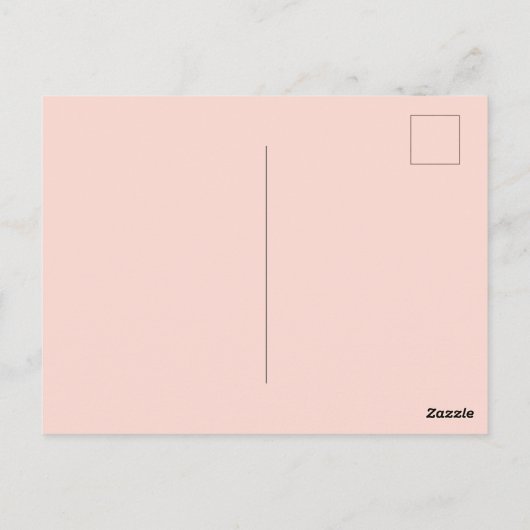 Groovy Hand Drawn Letters Save the Date Postkarte (Rückseite)