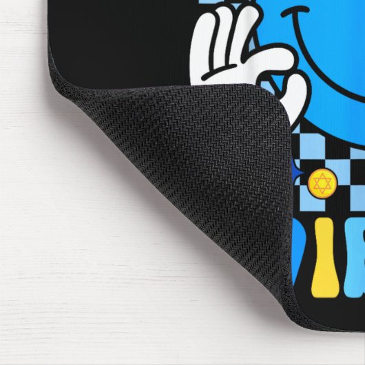Groovy Hanukkah Vibes Chanukah Pajama Happy Hanukk Mousepad (Ecke)