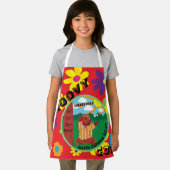 Groovy Happy Bear überall Schürze (Insitu)