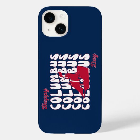 Groovy Happy Christopher Columbus Day 2023 Case-Mate iPhone Hülle (Rückseite)