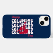 Groovy Happy Christopher Columbus Day 2023 Case-Mate iPhone Hülle (Rückseite (Horizontal))