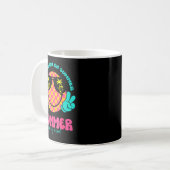 Groovy Happy Face Summer Vibes Got My Mind On Summ Kaffeetasse (Vorderseite Links)