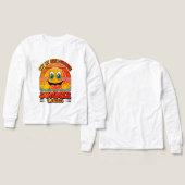 Groovy Happy Face T-Shirt - Summer Vibes & Sunshin (Design Vorderseite & Rückseite)