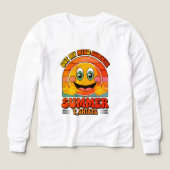 Groovy Happy Face T-Shirt - Summer Vibes & Sunshin (Design Vorderseite)