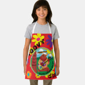 Groovy Happy Guitar Bear überall auf der Print-Sch Schürze (Insitu)