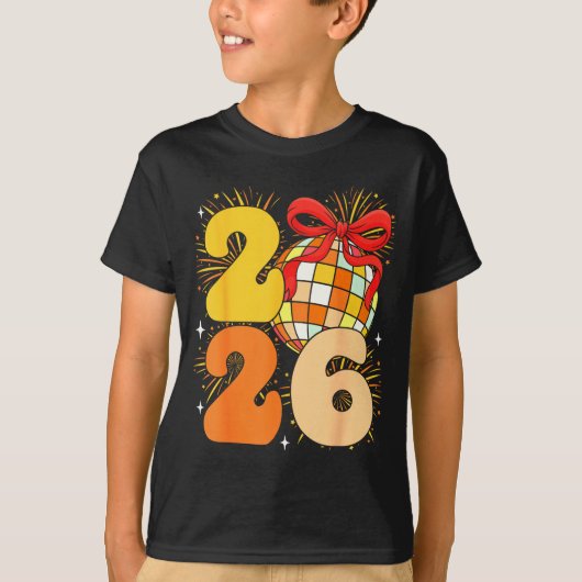 Groovy Happy New Year 2026 New Years Eve Party Men T-Shirt (Vorderseite)