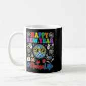 Groovy Happy New Year 2026 Nurse Life Disco Ball F Kaffeetasse (Links)